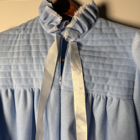 CJS Powder Blue Womens Robe Size Medium - Picture 6 of 8